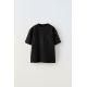 Zara Фактурная футболка с деталями кармана , Цвет: Черный, Размер: 6-7 лет (120 см)