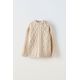 Zara Вязаный свитер с косами , Цвет: Бежевый, Размер: 6-7 лет (120 см)