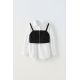 Zara Рубашка с контрастной молнией , Цвет: Белый, Размер: 6 лет (116 см)