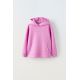 Zara Спортивный худи с кнопками , Цвет: Розовый, Размер: 6-7 лет (120 см)