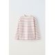 Zara Полосатая футболка тяжелого веса , Цвет: Розовый, Размер: 6-7 лет (120 см)