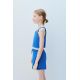 Zara Топ и шорты "бермуды" в комплекте , Цвет: Синий, Размер: 9 лет (134 см)
