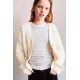 Zara Кардиган из вязаного шениля с отделкой , Цвет: Бежевый, Размер: 6-7 лет (120 см)