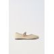 Zara Туфли-балетки из кожи , Цвет: Бежевый, Размер: 29 (18,3 см)