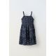 Zara Платье с текстурным принтом , Цвет: Синий, Размер: 6 лет (116 см)