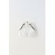 Zara Бермуды из смесовой ткани с съемными подтяжками , Цвет: Белый, Размер: 9-12 месяцев (80 см)