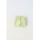 Zara Плюшевые бермуды с вышитым лозунгом , Цвет: Зеленый, Размер: 1½ лет (86 см)