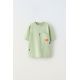 Zara Футболка с карманом , Цвет: Зеленый, Размер: 6-7 лет (120 см)