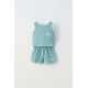 Zara Футболка и шорты совместимы с terry , Цвет: Синий, Размер: 6 лет (116 см)