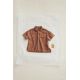 Zara Timelesz - льняная рубашка с карманами , Цвет: Коричневый, Размер: 1½ лет (86 см)