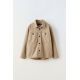 Zara Эта рубашка-овершерт является частью коллекции true neutrals, Цвет: Коричневый, Размер: 6-7 лет (120 см)