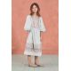 Zara Флористические льняные балетки из высококачественной телячьей кожи - лимитированное издание , Цвет: Бежевый, Размер: 30 (18,9 см)