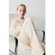 Zara Свитер с ребристым узором , Цвет: Белый, Размер: 6-7 лет (120 см)