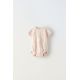 Zara Ромпер из цветочного ткани , Цвет: Розовый, Размер: 3-6 месяцев (68 см)
