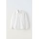 Zara Рубашка из льняно-хлопковой смеси , Цвет: Белый, Размер: 6 лет (116 см)