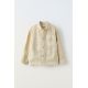 Zara Рубашка из льна с карманами , Цвет: Бежевый, Размер: 6-7 лет (120 см)