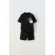 Zara Теплый футболка и бермуды с меткой , Цвет: Черный, Размер: 6 лет (116 см)