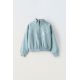 Zara Толстовка с выступающими швами , Цвет: Синий, Размер: 6-7 лет (120 см)