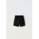 Zara Бермуды из комфортабельного пике с эластичным поясом и регулируемыми шнурками спереди, Цвет: Черный, Размер: 6 лет (116 см)