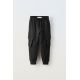 Zara Мягкие грузовые брюки , Цвет: Черный, Размер: 6 лет (116 см)