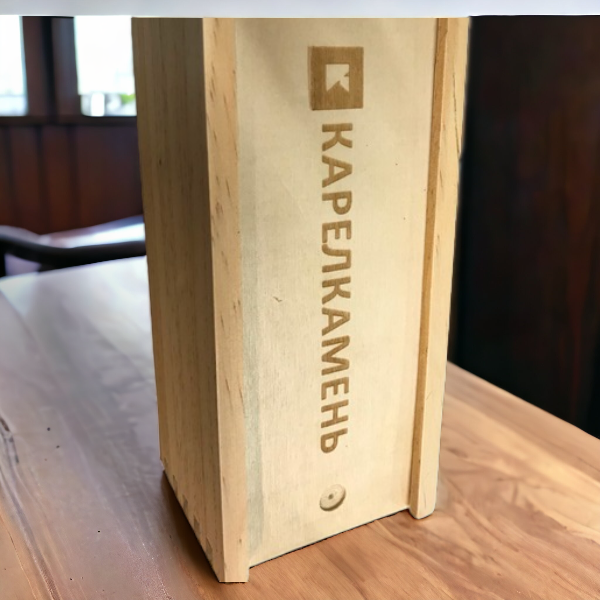 Гравировка по дереву для компании Карелкамень