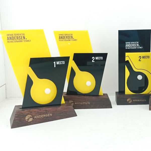 Изготовление наград для теннисного турнира