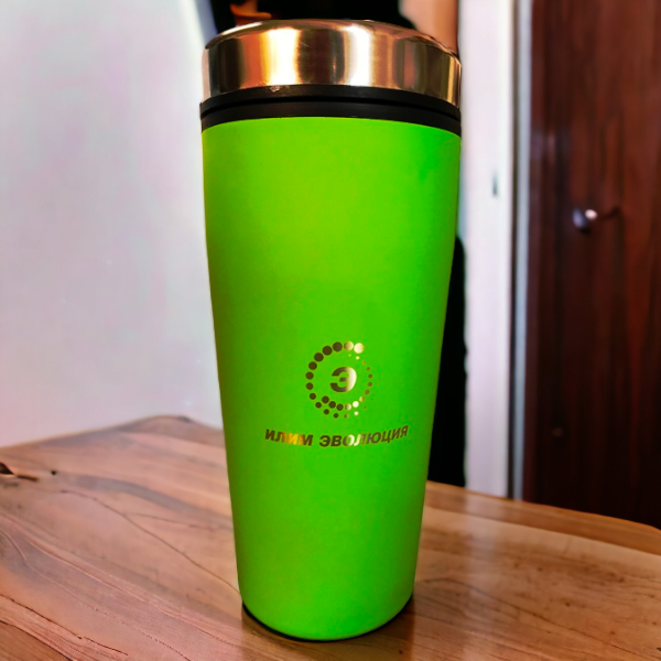 Круговая лазерная гравировка прорезиненной поверхности