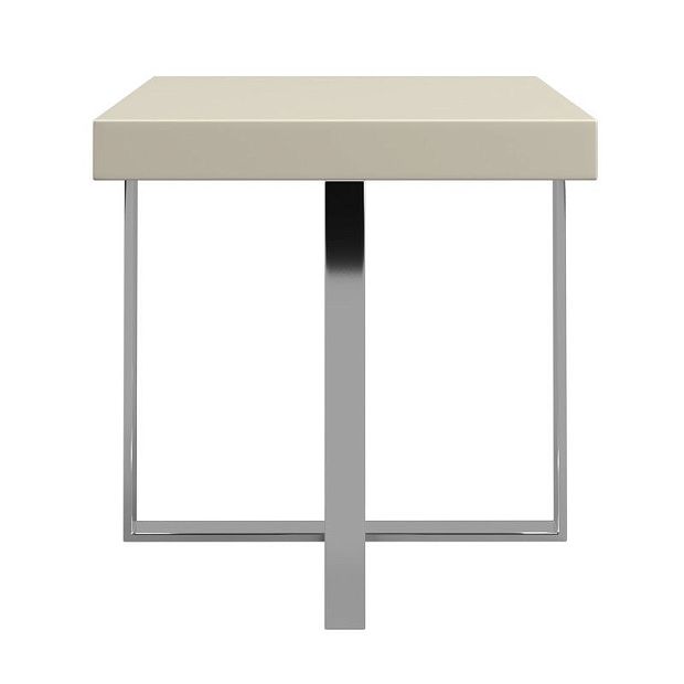 Приставной столик VIGO глянцевый серо-бежевый лак