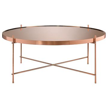 Стол josen, D84,8 см, розовый/медный