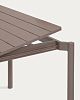 Превью Раздвижной алюминиевый садовый стол Zaltana с коричневой матовой отделкой 180 (240) x 100 см
