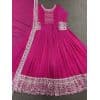 - Fuchsia pink color georgette anarkali suit - image 14 | Saree Palace Germany | Bazaa