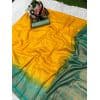 - Yellow green Kubera pattu saree - image 12 | Saree Palace Germany | Bazaa