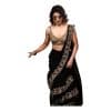 - Black georgette saree with blouse - image 9 | Saree Palace Germany | Bazaa