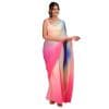 - Fancy Georgette multicolor saree - image 9 | Saree Palace Germany | Bazaa