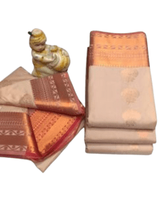 - Beige kanchipuram silk saree - image 3 | Saree Palace Germany | Bazaa