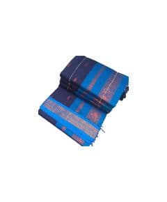 - Blue Cotton Saree - image 3 | Saree Palace Germany | Bazaa