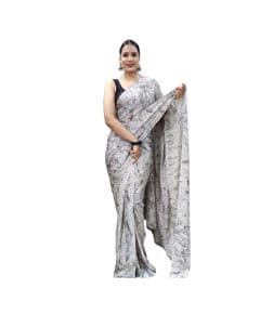 - Chiffon printed saree - image 3 | Saree Palace Germany | Bazaa