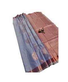 - Lavender With Copper Zari Semi Silk Saree - image 3 | Saree Palace Germany | Bazaa