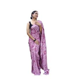 - Lavender Georgette saree - image 3 | Saree Palace Germany | Bazaa