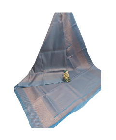 - Light Blue Silk Saree - image 4 | Saree Palace Germany | Bazaa