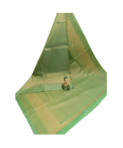 - Light Green Silk Saree - image 3 | Saree Palace Germany | Bazaa