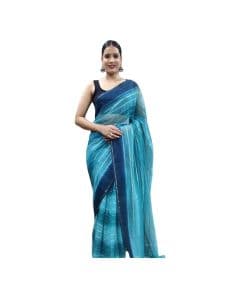 - Navy Blue One minute Party Wear Saree - image 3 | Saree Palace Germany | Bazaa