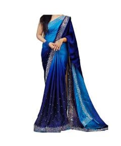 - Navy Blue Party Wear Saree - image 3 | Saree Palace Germany | Bazaa