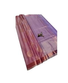 - Rose Gold Soft Silk Saree - image 3 | Saree Palace Germany | Bazaa