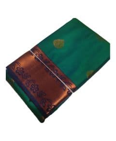 - Green with Copper Zari Soft Silk Saree - image 3 | Saree Palace Germany | Bazaa