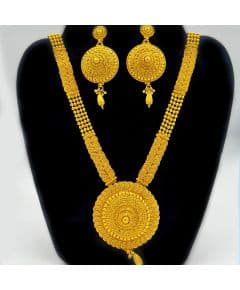 - Long golden indian necklace with an unique design - image 3 | Vastraany | Bazaa