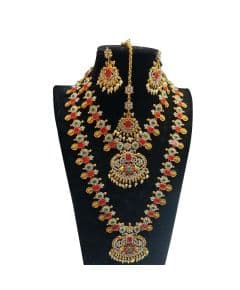 - Stone Necklace Haram - image 3 | Saree Palace Germany | Bazaa