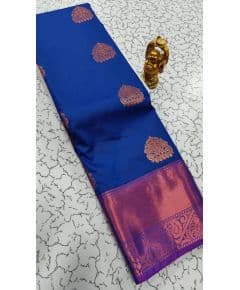 - Semi SIlk Kanchipuram Silk Saree - image 3 | Saree Palace Germany | Bazaa