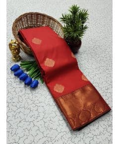 - Semi SIlk Kanchipuram Silk Saree - image 3 | Saree Palace Germany | Bazaa