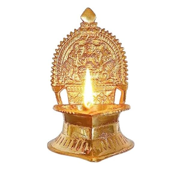 - kamatchi amman vilakku | Brass | Medium Size - image 3 | Indi Store | Bazaa